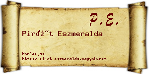 Pirót Eszmeralda névjegykártya